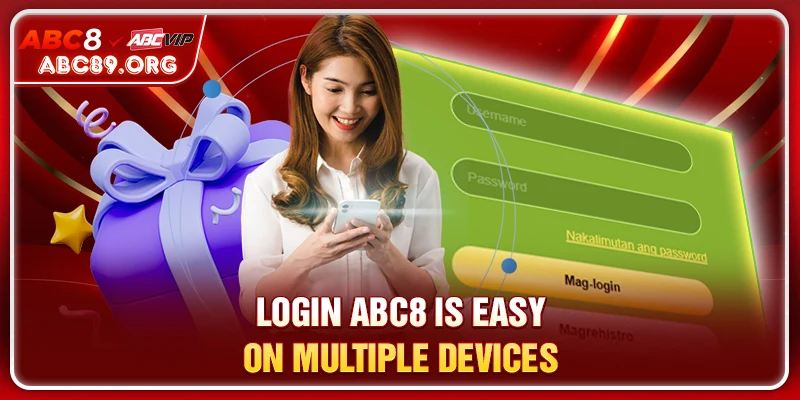 LOGIN ABC8 is easy on multiple devices